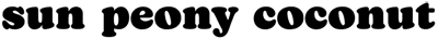 Sun Peony Coconut logo